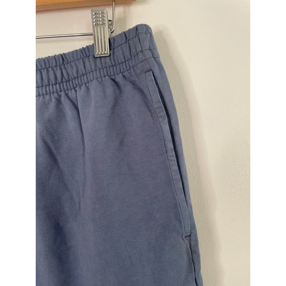 SKIMS Cotton Jersey Shorts Womens Large Blue Relaxed Elastic Waist Pockets - Picture 4 of 10